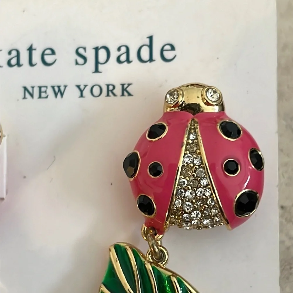 Kate Spade Pink and Green Ladybug Jewelry - Picture 3 of 4